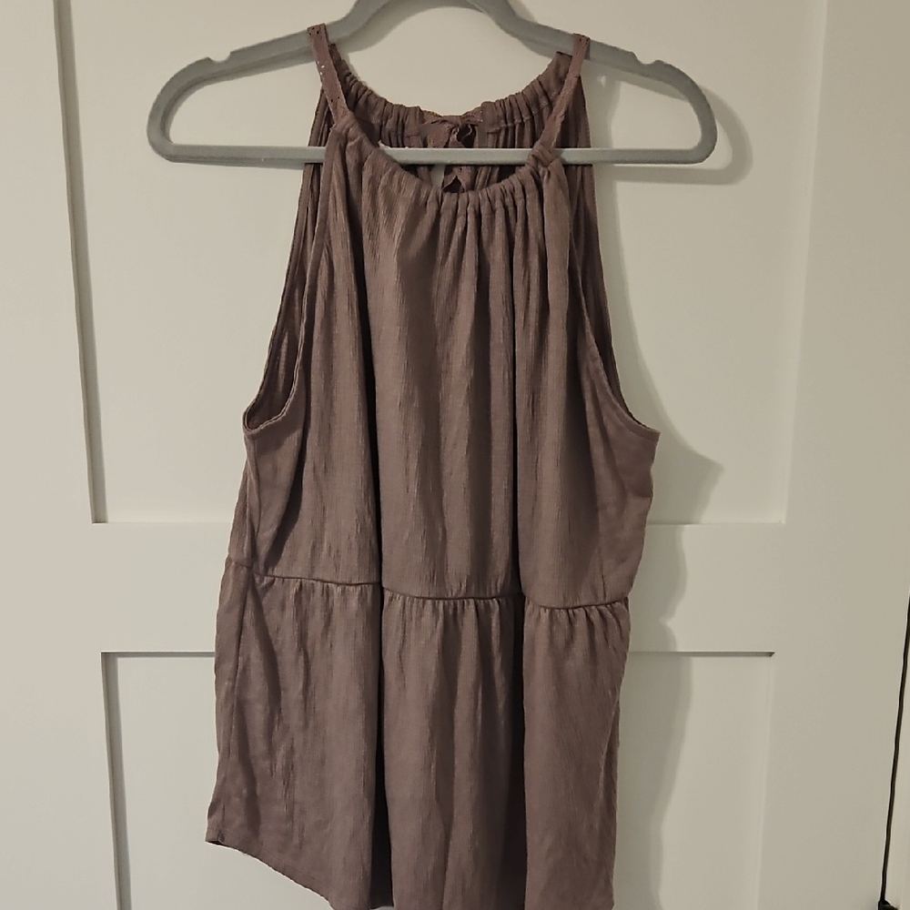 Maurices Textured Mauve Sleeveless Top